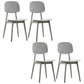 Scandinavian Plastic Dining Side Chair Open Back Armless Dining Chairs