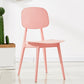 Scandinavian Plastic Dining Side Chair Open Back Armless Dining Chairs