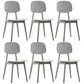 Scandinavian Plastic Dining Side Chair Open Back Armless Dining Chairs