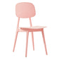Scandinavian Plastic Dining Side Chair Open Back Armless Dining Chairs