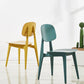 Scandinavian Plastic Dining Side Chair Open Back Armless Dining Chairs