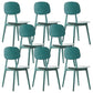 Scandinavian Plastic Dining Side Chair Open Back Armless Dining Chairs