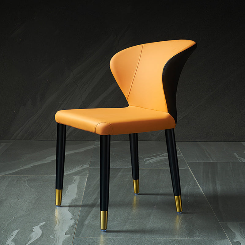 Wingback Side Chair Upholstered Armless Dining Chairs for Dining Room Clearhalo 'Dining Chairs' 'Dining Tables & Seating' 'dining_chair' 'furn' 'furn_dining_chair' 'Furniture' 'Kitchen & Dining Furniture' 5580453