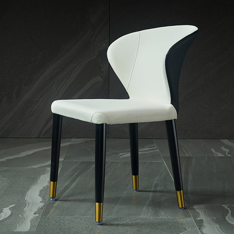 Wingback Side Chair Upholstered Armless Dining Chairs for Dining Room Clearhalo 'Dining Chairs' 'Dining Tables & Seating' 'dining_chair' 'furn' 'furn_dining_chair' 'Furniture' 'Kitchen & Dining Furniture' 5580455