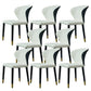 Wingback Side Chair Upholstered Armless Dining Chairs for Dining Room Light Gray 8 Piece Set Clearhalo 'Dining Chairs' 'Dining Tables & Seating' 'dining_chair' 'furn' 'furn_dining_chair' 'Furniture' 'Kitchen & Dining Furniture' 5580458
