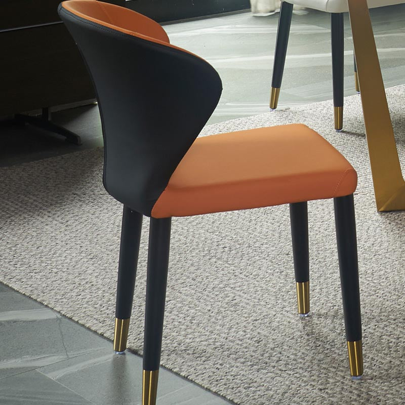 Wingback Side Chair Upholstered Armless Dining Chairs for Dining Room Clearhalo 'Dining Chairs' 'Dining Tables & Seating' 'dining_chair' 'furn' 'furn_dining_chair' 'Furniture' 'Kitchen & Dining Furniture' 5580469