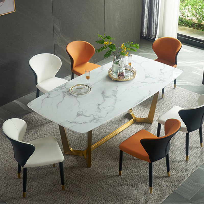 Wingback Side Chair Upholstered Armless Dining Chairs for Dining Room Clearhalo 'Dining Chairs' 'Dining Tables & Seating' 'dining_chair' 'furn' 'furn_dining_chair' 'Furniture' 'Kitchen & Dining Furniture' 5580470