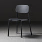 Plastic Armless Dining Chairs Scandinavian Open Back Dining Side Chair Black 1 Piece Clearhalo 'Dining Chairs' 'Dining Tables & Seating' 'dining_chair' 'furn' 'furn_dining_chair' 'Furniture' 'Kitchen & Dining Furniture' 5580473