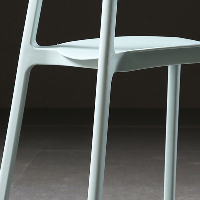 Plastic Armless Dining Chairs Scandinavian Open Back Dining Side Chair Clearhalo 'Dining Chairs' 'Dining Tables & Seating' 'dining_chair' 'furn' 'furn_dining_chair' 'Furniture' 'Kitchen & Dining Furniture' 5580484