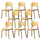 Plastic Armless Dining Chairs Scandinavian Open Back Dining Side Chair Yellow 8 Piece Set Clearhalo 'Dining Chairs' 'Dining Tables & Seating' 'dining_chair' 'furn' 'furn_dining_chair' 'Furniture' 'Kitchen & Dining Furniture' 5580516