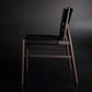Faux Leather and Wood Armless Dining Chairs Modern Side Chair Set