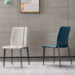 Modern Armless Dining Chairs Parsons Side Chair Set for Kitchen