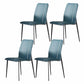 Modern Armless Dining Chairs Parsons Side Chair Set for Kitchen