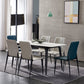Modern Armless Dining Chairs Parsons Side Chair Set for Kitchen