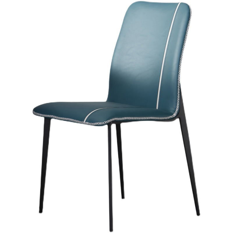 Modern Armless Dining Chairs Parsons Side Chair Set for Kitchen