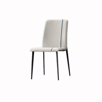 Modern Armless Dining Chairs Parsons Side Chair Set for Kitchen