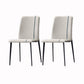Modern Armless Dining Chairs Parsons Side Chair Set for Kitchen