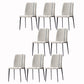 Modern Armless Dining Chairs Parsons Side Chair Set for Kitchen