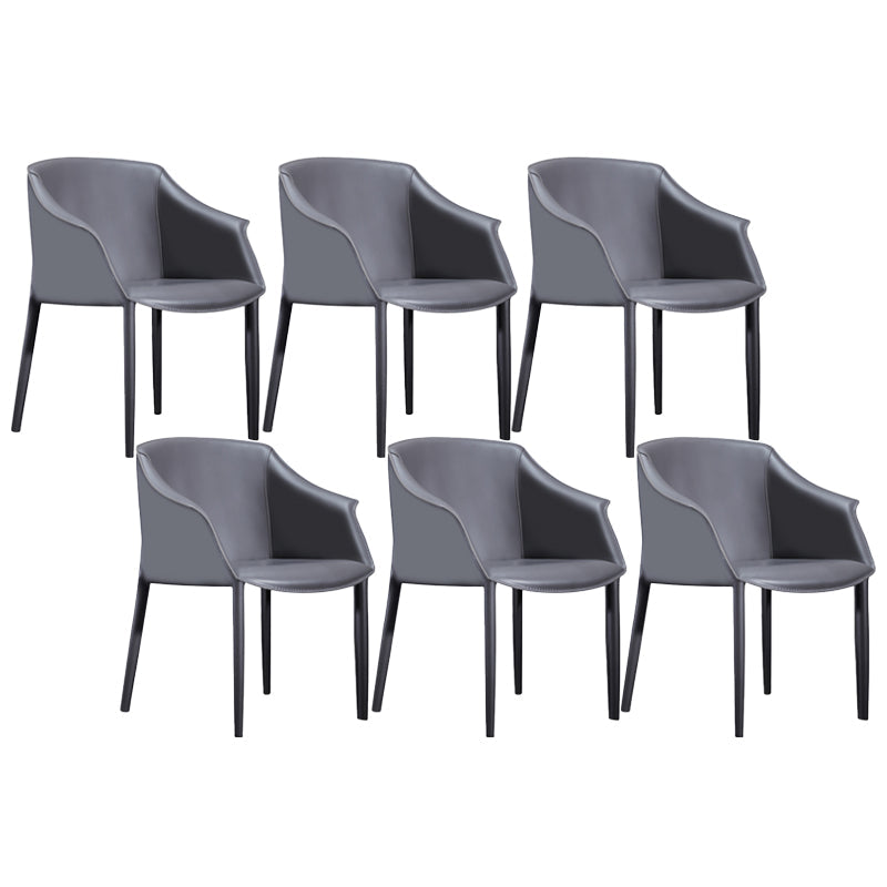 Faux Leather Dining Arm Chair Contemporary Dining Room Chair