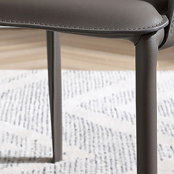 Faux Leather Dining Arm Chair Contemporary Dining Room Chair