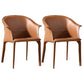 Faux Leather Dining Arm Chair Contemporary Dining Room Chair