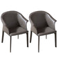 Faux Leather Dining Arm Chair Contemporary Dining Room Chair