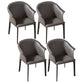 Faux Leather Dining Arm Chair Contemporary Dining Room Chair