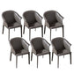 Faux Leather Dining Arm Chair Contemporary Dining Room Chair