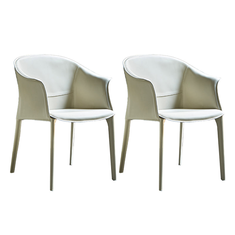 Faux Leather Dining Arm Chair Contemporary Dining Room Chair