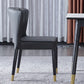 Silla de comedor de estilo moderno silla sin brazo con patas de madera para cocina