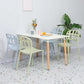 Plastic Armless Dining Chairs Scandinavian Style Home Dining Side Chair Clearhalo 'Dining Chairs' 'Dining Tables & Seating' 'dining_chair' 'furn' 'furn_dining_chair' 'Furniture' 'Kitchen & Dining Furniture' 5580814
