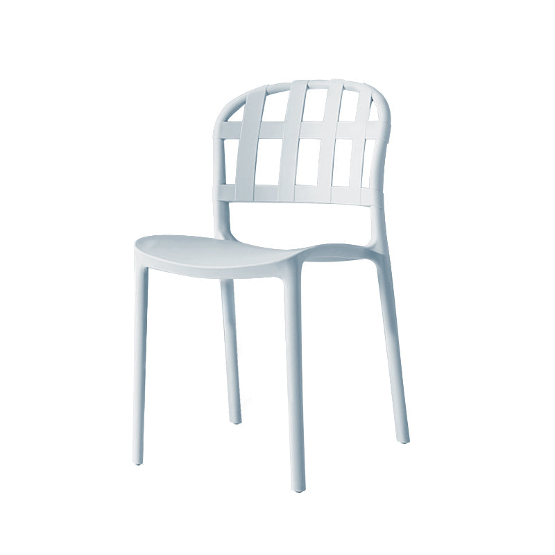 Plastic Armless Dining Chairs Scandinavian Style Home Dining Side Chair Clearhalo 'Dining Chairs' 'Dining Tables & Seating' 'dining_chair' 'furn' 'furn_dining_chair' 'Furniture' 'Kitchen & Dining Furniture' 5580823
