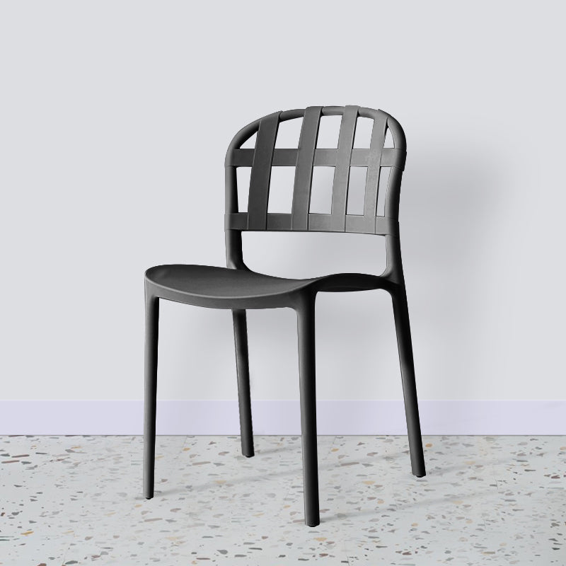 Plastic Armless Dining Chairs Scandinavian Style Home Dining Side Chair Clearhalo 'Dining Chairs' 'Dining Tables & Seating' 'dining_chair' 'furn' 'furn_dining_chair' 'Furniture' 'Kitchen & Dining Furniture' 5580830