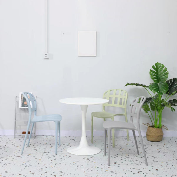 Plastic Armless Dining Chairs Scandinavian Style Home Dining Side Chair Clearhalo 'Dining Chairs' 'Dining Tables & Seating' 'dining_chair' 'furn' 'furn_dining_chair' 'Furniture' 'Kitchen & Dining Furniture' 5580838