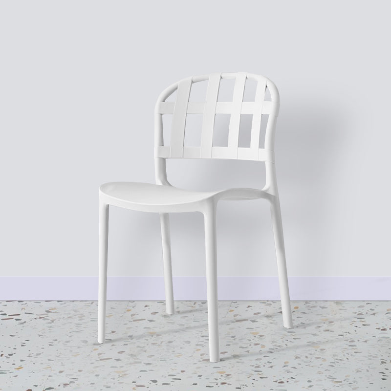 Plastic Armless Dining Chairs Scandinavian Style Home Dining Side Chair Clearhalo 'Dining Chairs' 'Dining Tables & Seating' 'dining_chair' 'furn' 'furn_dining_chair' 'Furniture' 'Kitchen & Dining Furniture' 5580843