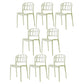 Plastic Armless Dining Chairs Scandinavian Style Home Dining Side Chair Light Green 8 Piece Set Clearhalo 'Dining Chairs' 'Dining Tables & Seating' 'dining_chair' 'furn' 'furn_dining_chair' 'Furniture' 'Kitchen & Dining Furniture' 5580844