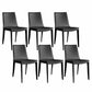Upholstered Armless Dining Chairs Faux Leather Dining Side Chair
