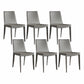 Upholstered Armless Dining Chairs Faux Leather Dining Side Chair