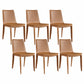 Upholstered Armless Dining Chairs Faux Leather Dining Side Chair