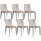 Upholstered Armless Dining Chairs Faux Leather Dining Side Chair