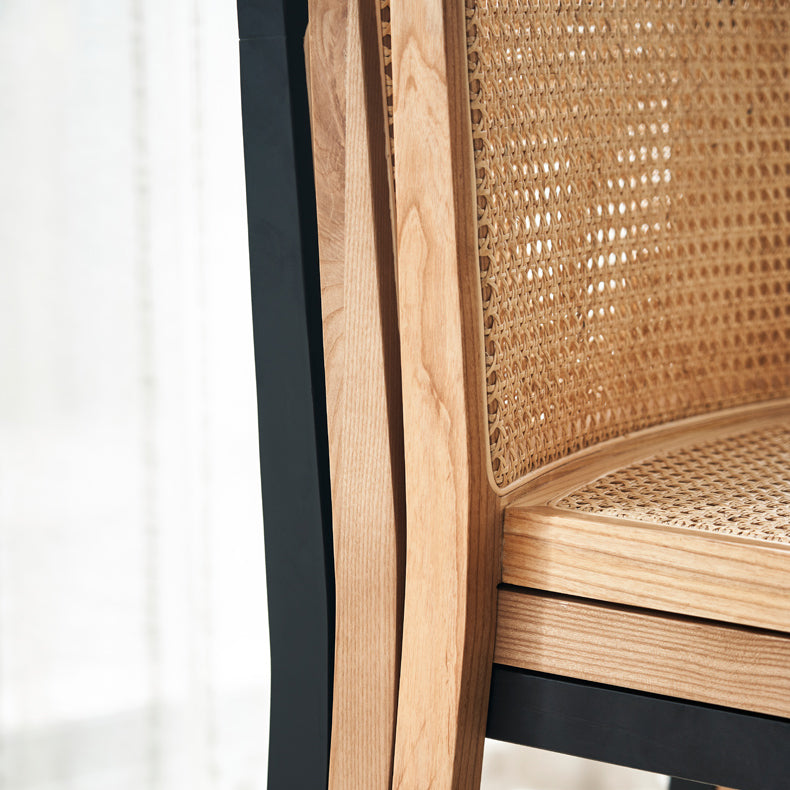 Traditional Style Dining Chairs Armless Chair with Wood Legs for Home