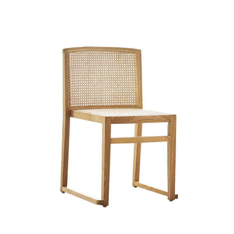 Traditional Style Dining Chairs Armless Chair with Wood Legs for Home