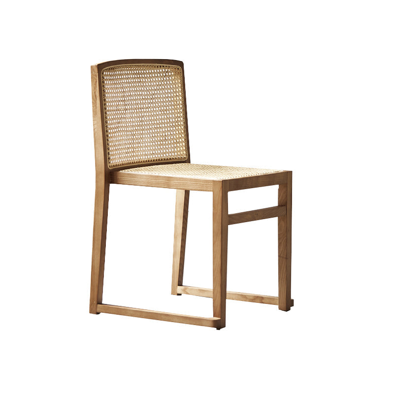 Traditional Style Dining Chairs Armless Chair with Wood Legs for Home