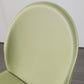 Orange and Green Dining Chairs Modern Faux Leather Armless Dining Side Chair