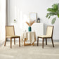 Traditional Style Dining Chair Armless Chairs with Wood Legs for Home