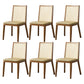 Traditional Style Dining Chair Armless Chairs with Wood Legs for Home