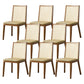 Traditional Style Dining Chair Armless Chairs with Wood Legs for Home
