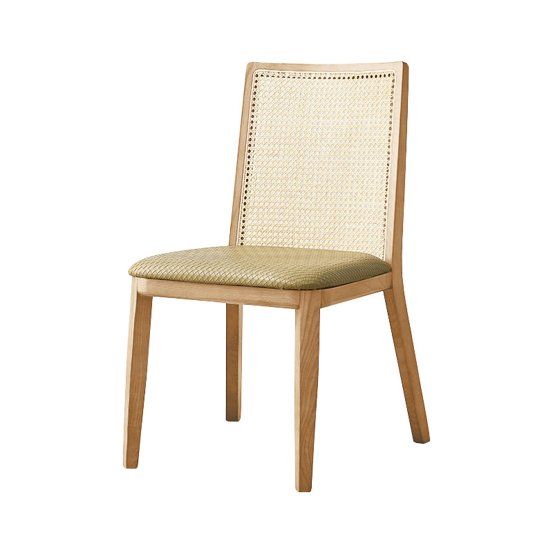 Traditional Style Dining Chair Armless Chairs with Wood Legs for Home
