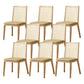 Traditional Style Dining Chair Armless Chairs with Wood Legs for Home