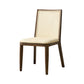 Traditional Style Dining Chair Armless Chairs with Wood Legs for Home